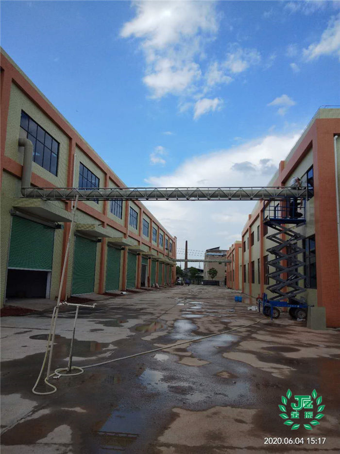 龙南富康工业园废气处理塔安装-2